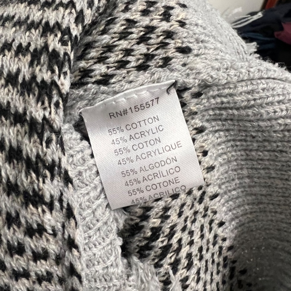 miracle leopard distressed frayed sweater - Picture 4 of 4